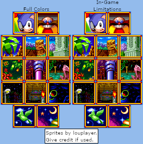 Sonic the Hedgehog Customs - Sonic 1 Icons (Genesis-Style)
