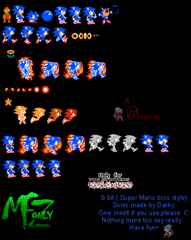 Sonic the Hedgehog Customs - Sonic (NES-Style)
