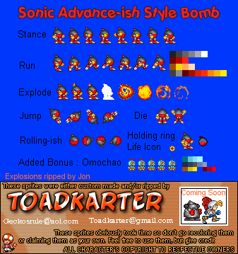 Sonic the Hedgehog Customs - Bomb (Advance-Style)