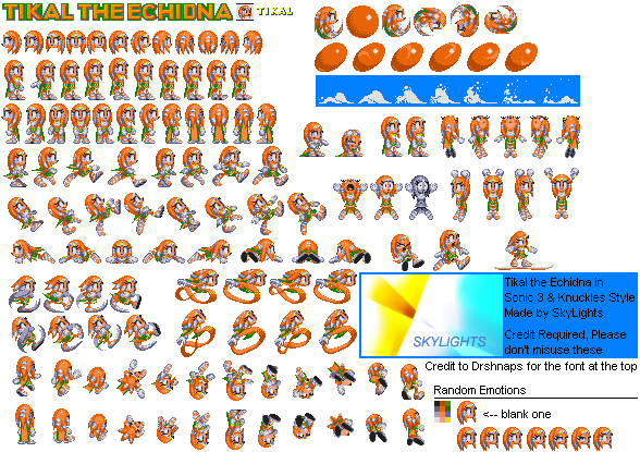 Sonic the Hedgehog Customs - Tikal (Sonic 3-Style)