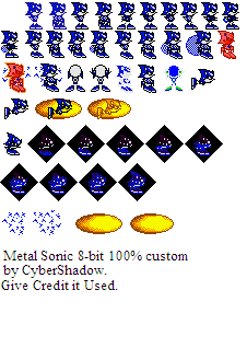 Sonic the Hedgehog Customs - Metal Sonic (8-Bit)