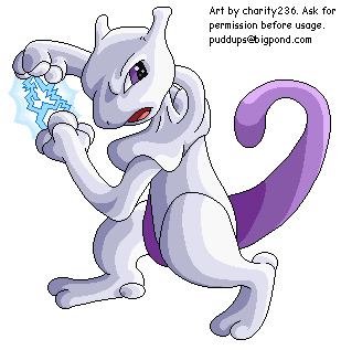 Pokémon Generation 1 Customs - #150 Mewtwo (Pixel Art)