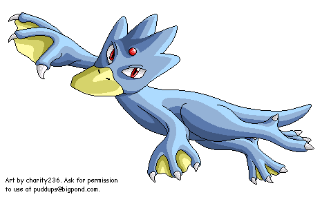 Pokémon Generation 1 Customs - #055 Golduck (Pixel Art)