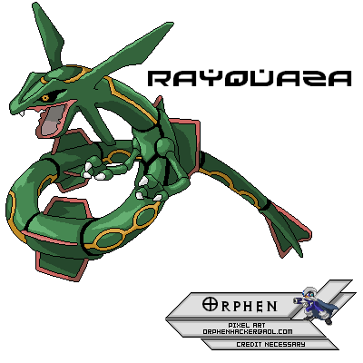 Custom / Edited - Pokémon Customs - #384 Rayquaza - The Spriters Resource