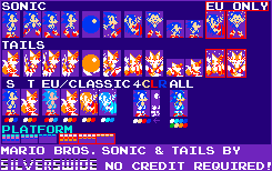 Sonic the Hedgehog Customs - Sonic & Tails (Mario Bros. NES-Style)
