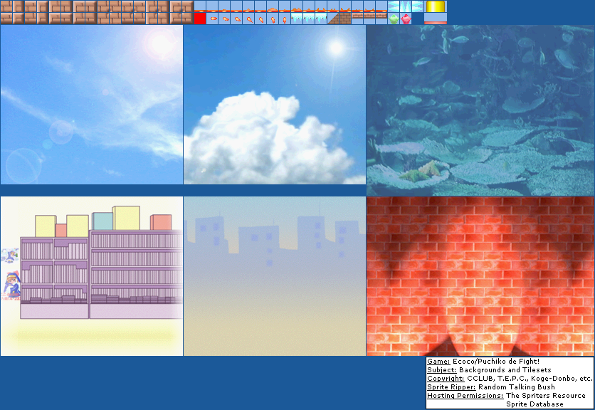 Backgrounds and Tilesets