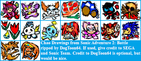 Sonic Adventure 2: Battle - Chao Drawings