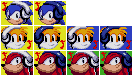 Sonic the Hedgehog Customs - Character Sound Test Icons (Mania, Sonic 3-Style)