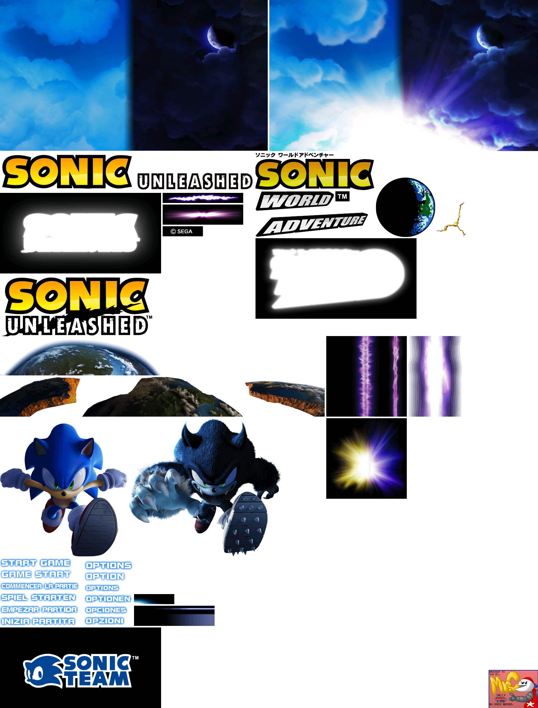 Sonic Unleashed / Sonic World Adventure - Title Screen