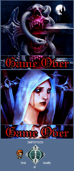 Castlevania: Portrait of Ruin - Game Over Screens
