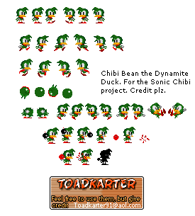 Sonic the Hedgehog Customs - Bean (SCD Chibi-Style)