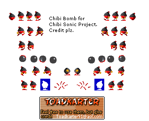 Sonic the Hedgehog Customs - Bomb (SCD Chibi-Style)