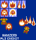 Mario Customs - Fire Snake & Podoboo (SMB1-Style)