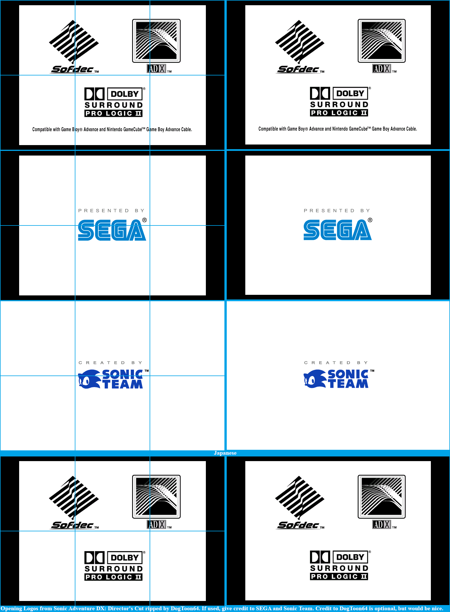 Sonic Adventure DX: Director's Cut - Opening Logos