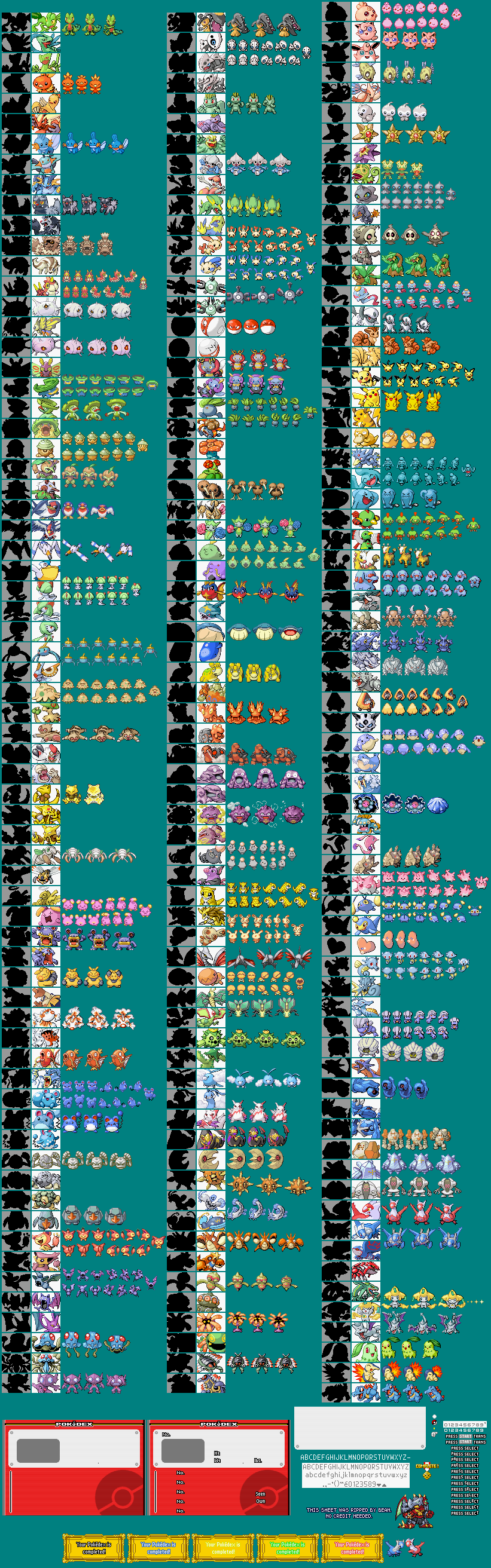 Pokémon Pinball: Ruby & Sapphire - Pokédex