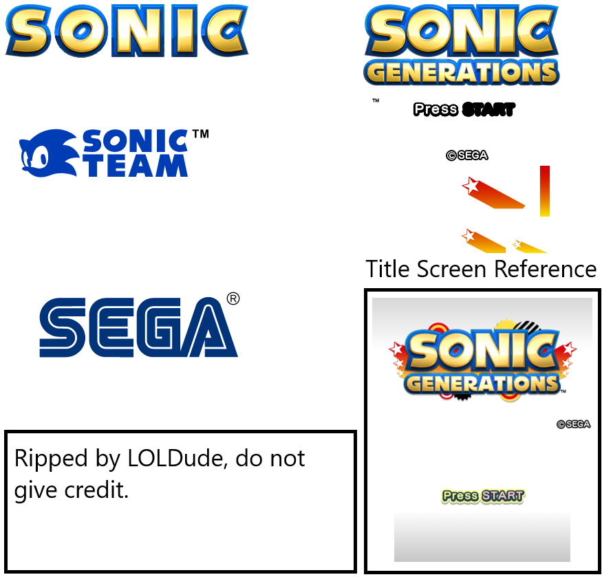 Sonic Generations - Title Screen