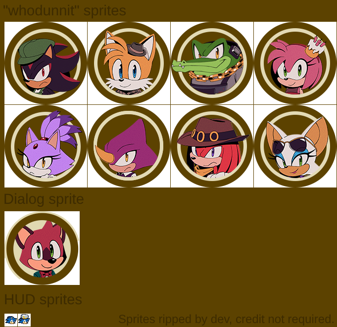 The Murder of Sonic the Hedgehog - Character Icons