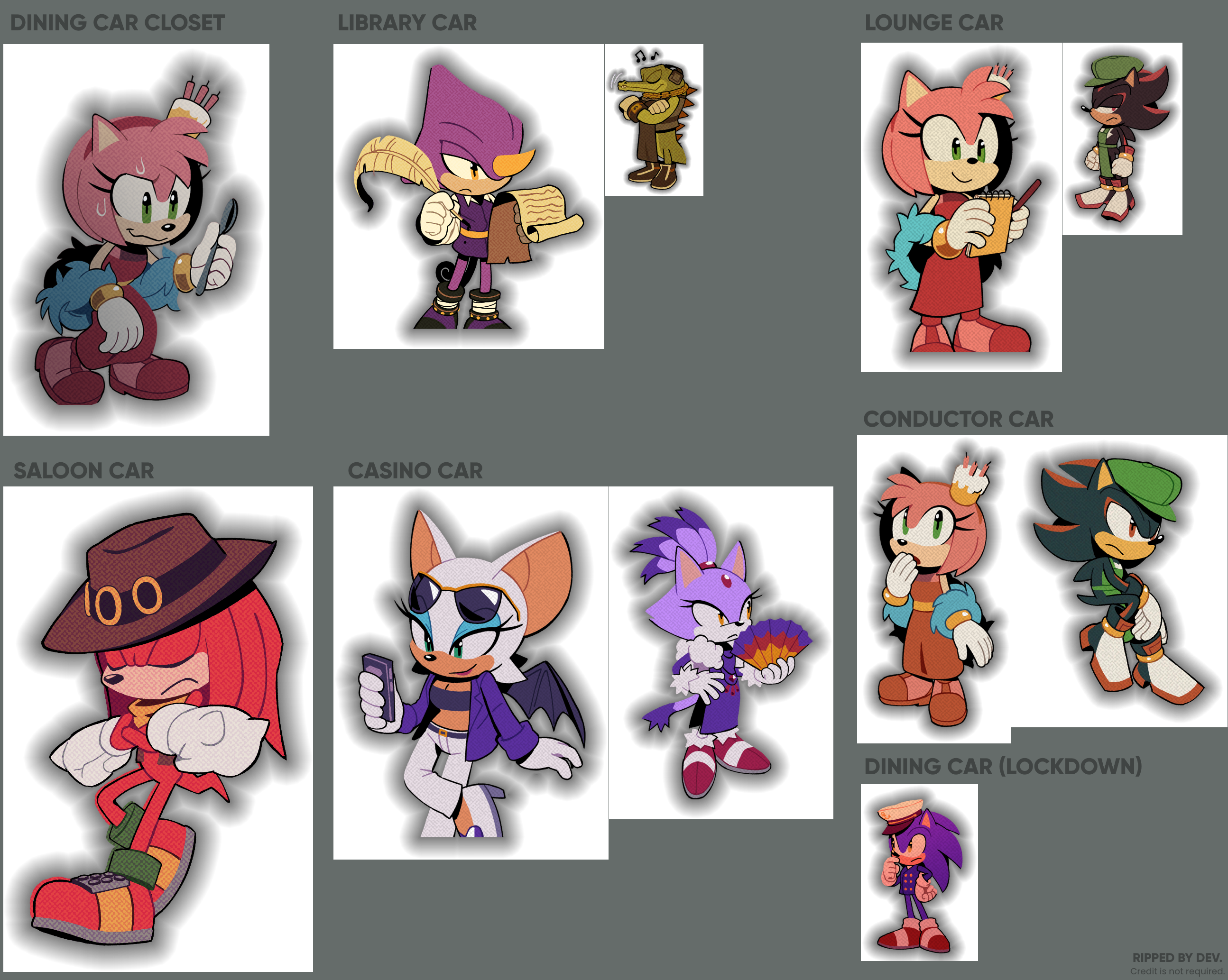 The Murder of Sonic the Hedgehog - Character Sprites (Other)