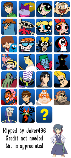 Cartoon Network: Punch Time Explosion XL - Character Select Icons