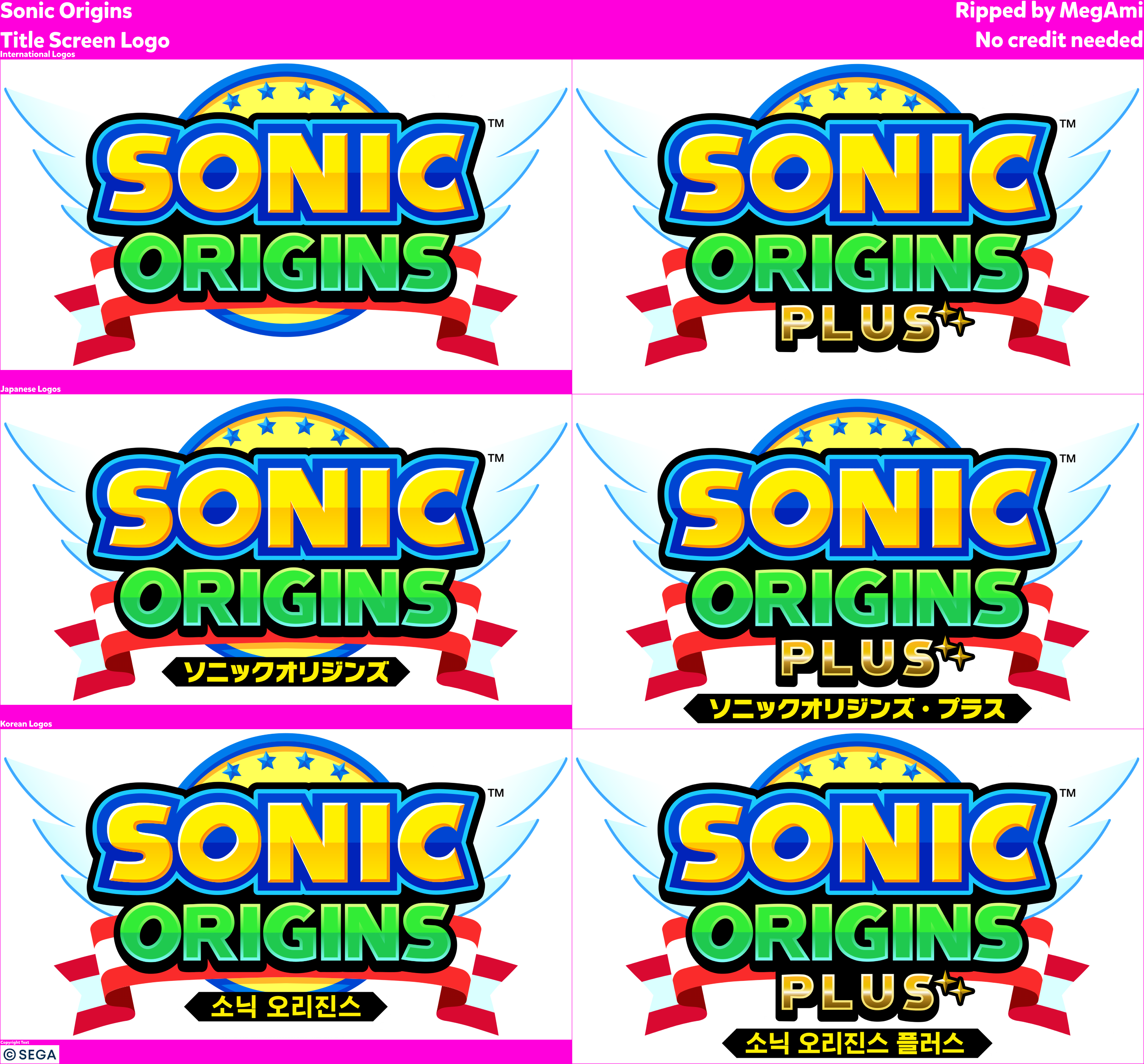 Sonic Origins - Title Screen Logo