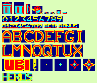 Mange Cailloux (FRA) - Font, HUD, Name Entry & Title Graphics