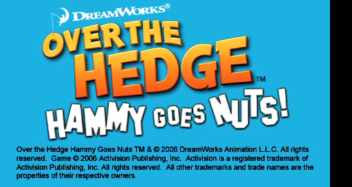 Over the Hedge: Hammy Goes Nuts! - Copyright Screen