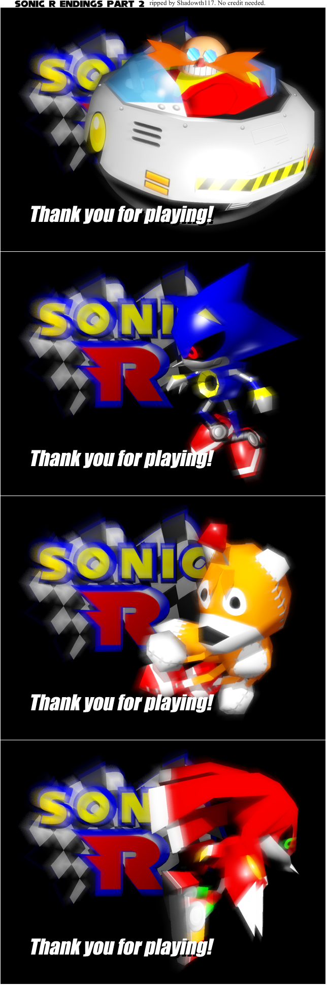 Sonic R - Endings Part 2