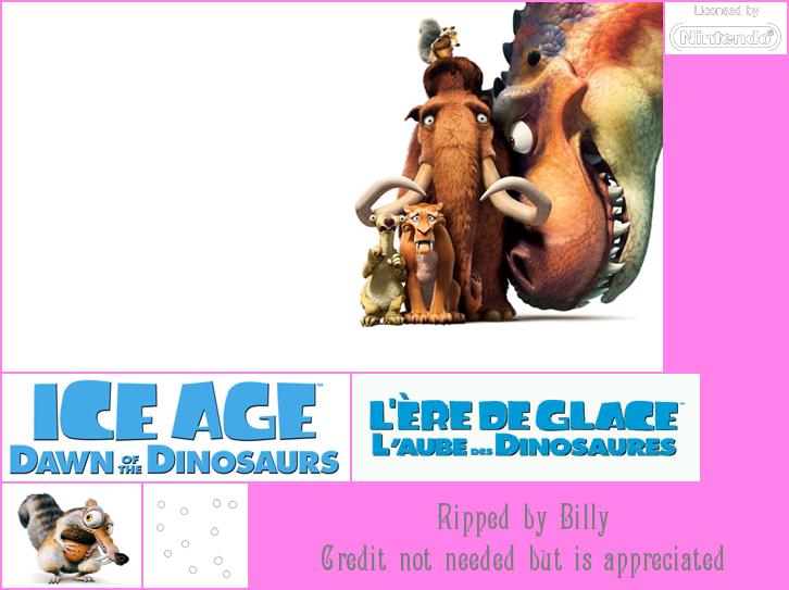 Ice Age: Dawn of the Dinosaurs - Wii Menu Banner & Icon