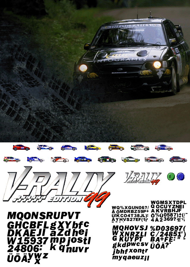 V-Rally: Edition '99 - Title Screen & Main Menu