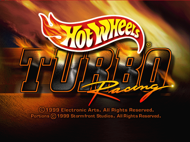 Hot Wheels: Turbo Racing - Title Screen