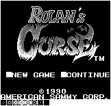 Rolan's Curse - Title Screen