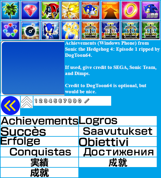 Sonic the Hedgehog 4: Episode I - Achievements (Windows Phone)