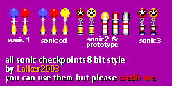 Sonic the Hedgehog Customs - Checkpoints (Master System-Style)
