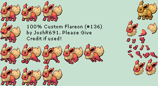 Pokémon Generation 1 Customs - #136 Flareon