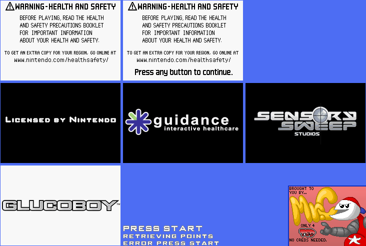 Glucoboy (AUS) - Title Screen & Company Logos