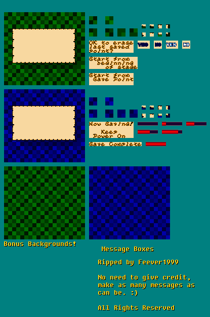 Wario Land II - Message Boxes