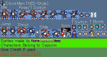 Mega Man Customs - ClockMen (NES-Style)