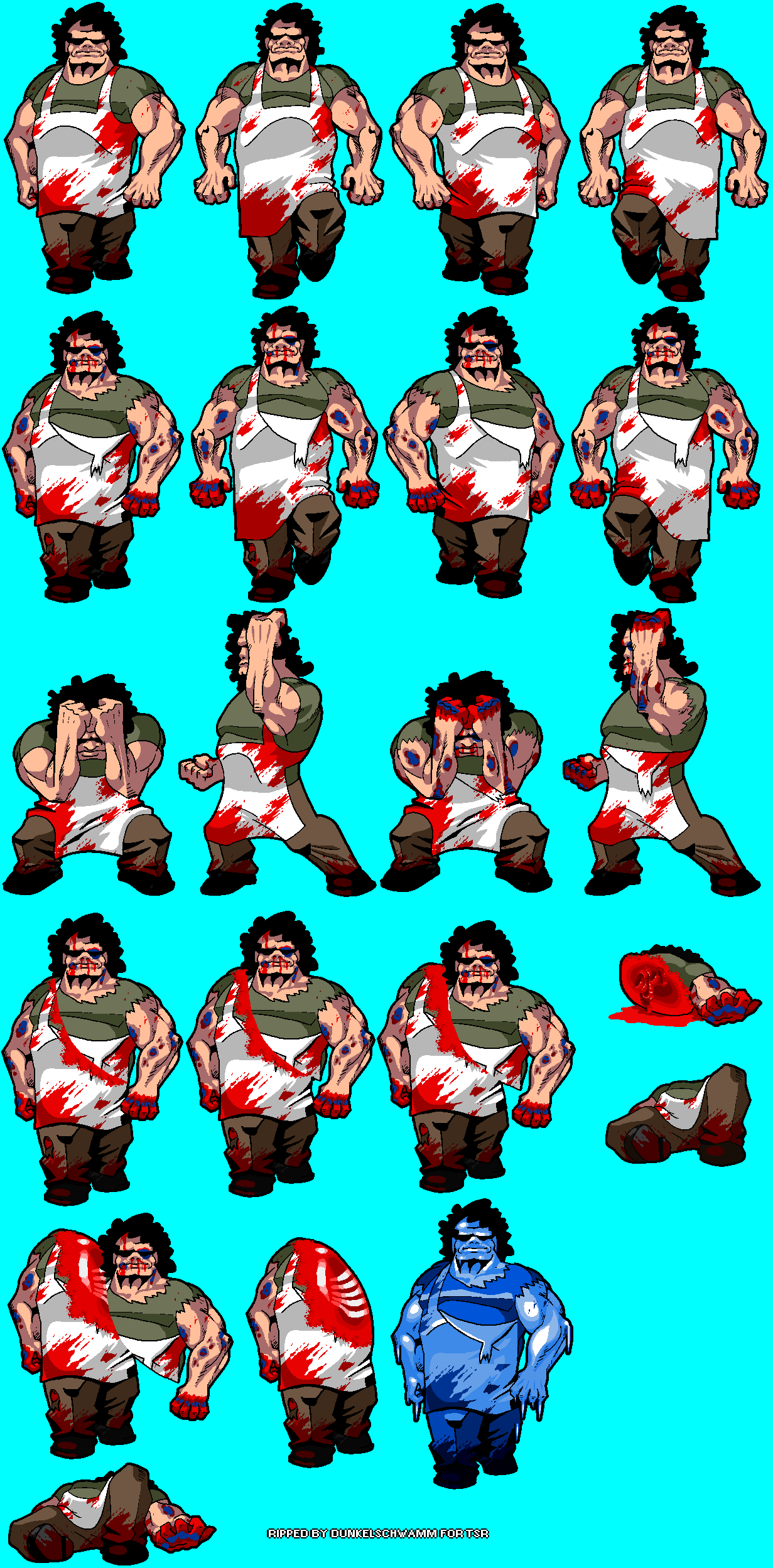 The Spriters Resource Full Sheet View Action Doom Hugo