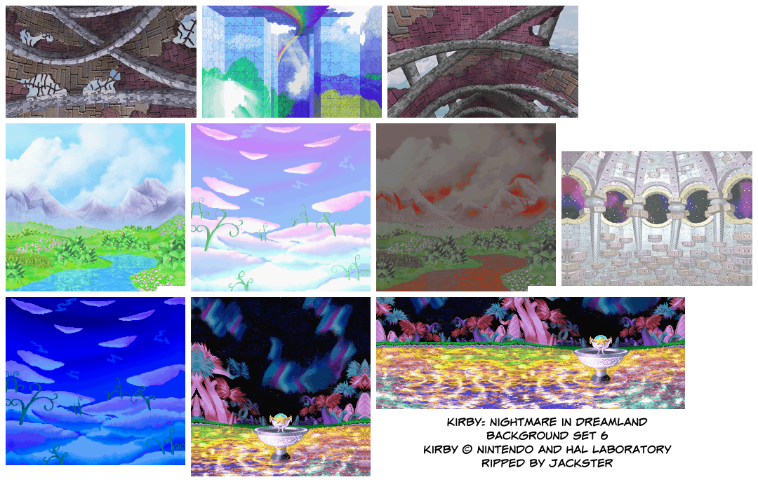 Kirby: Nightmare in Dream Land - Backgrounds 6