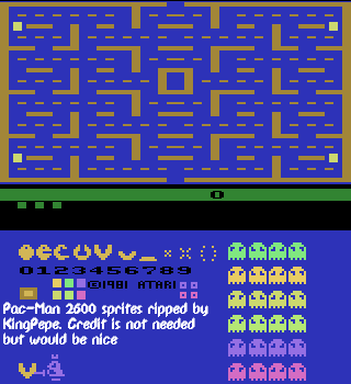 Atari - Pac-Man (Atari 2600) - General - The Spriters Resource