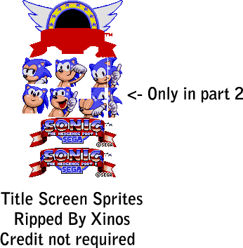 Sonic the Hedgehog Part 1 & 2 - Title