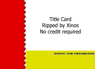 Sonic the Hedgehog 2: Dash! - Title Card