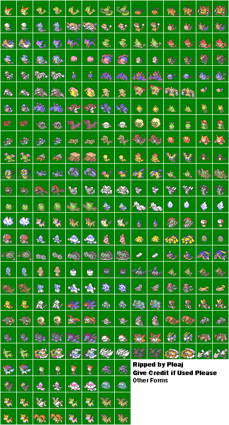 DS - Pokemon Black / White - Menu Icons - The Spriters Resource