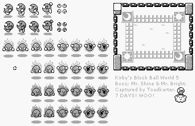 Kirby's Block Ball - Mr. Shine and Mr. Bright
