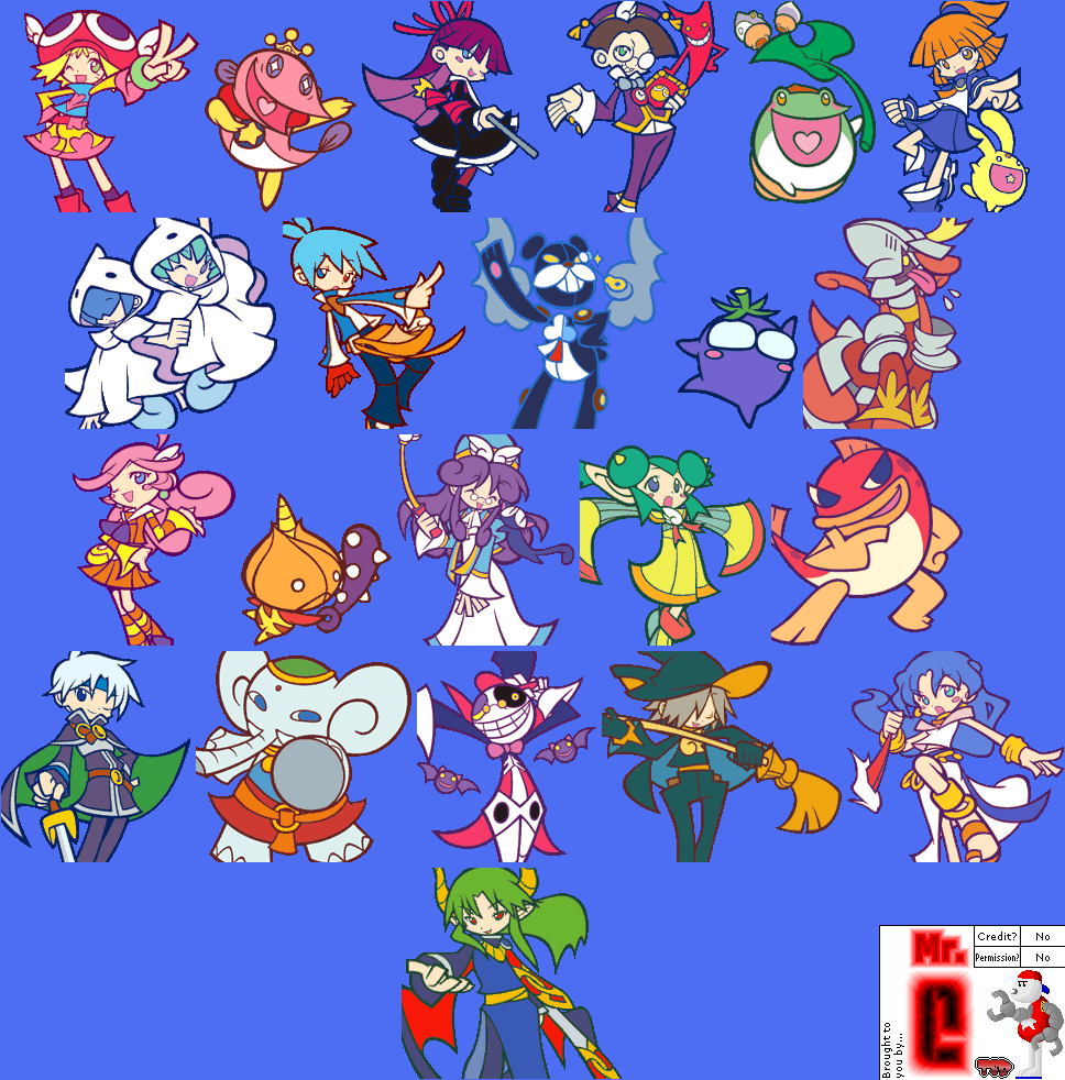 Puyo Puyo 15th Anniversary - Character Mugs (Character Select)