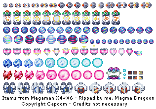 Mega Man X4 - Items