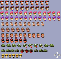 Donkey Kong Country 2: Diddy's Kong Quest - Map Icons
