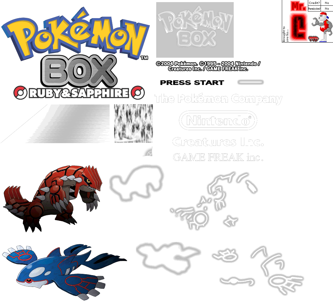 Pokémon Box: Ruby & Sapphire - Title Screen