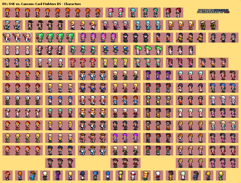 SNK vs. Capcom: Card Fighters DS - Characters