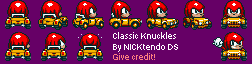 Knuckles (Sonic Drift, Super Mario Kart-Style)